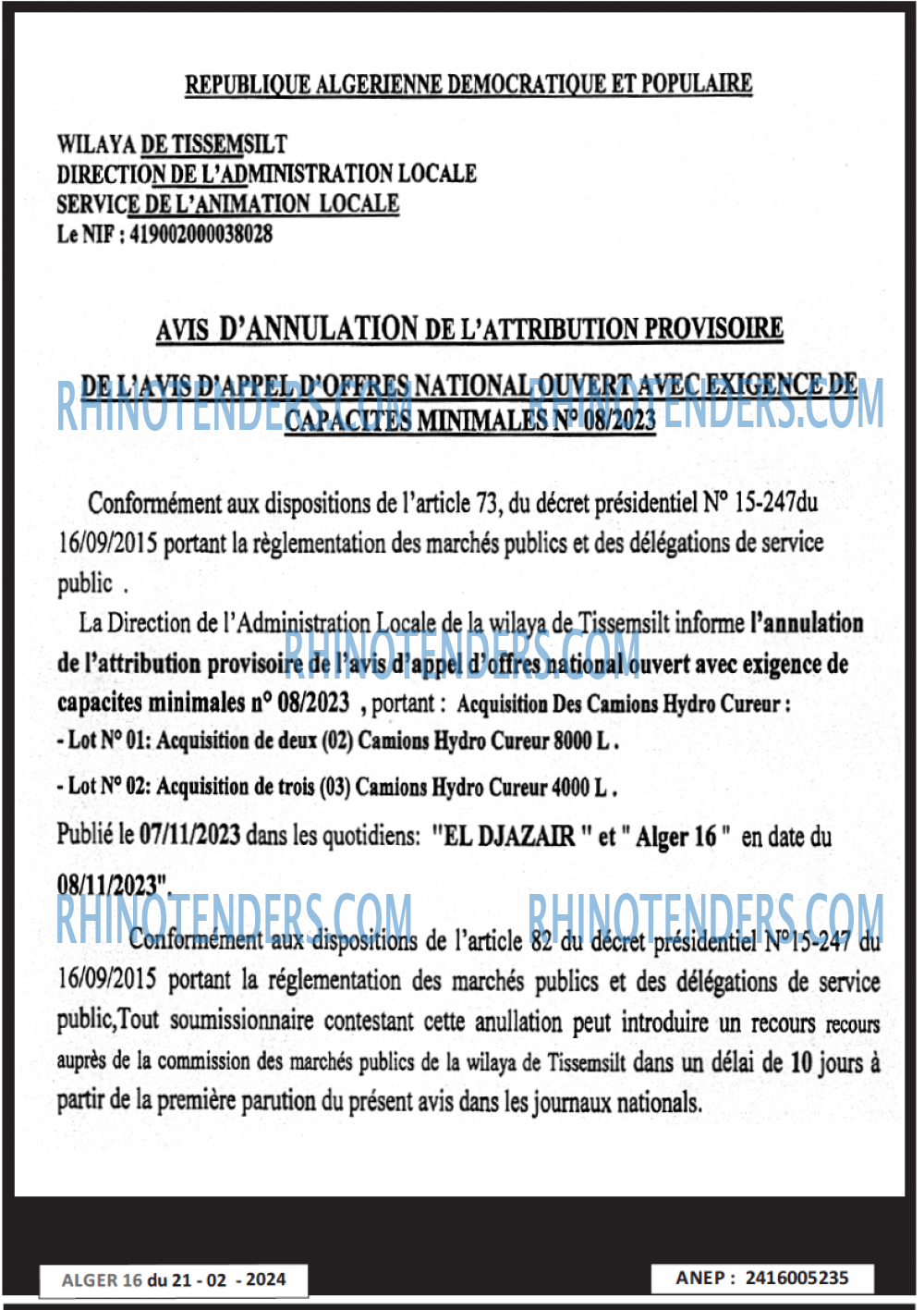 ALGER 16