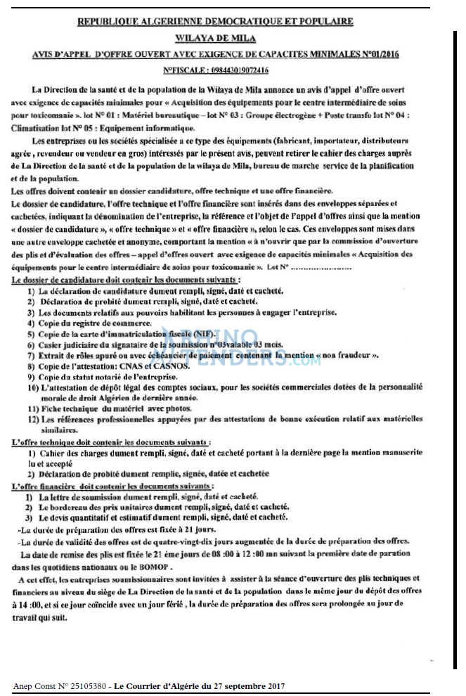 Le Courrier d'Algerie