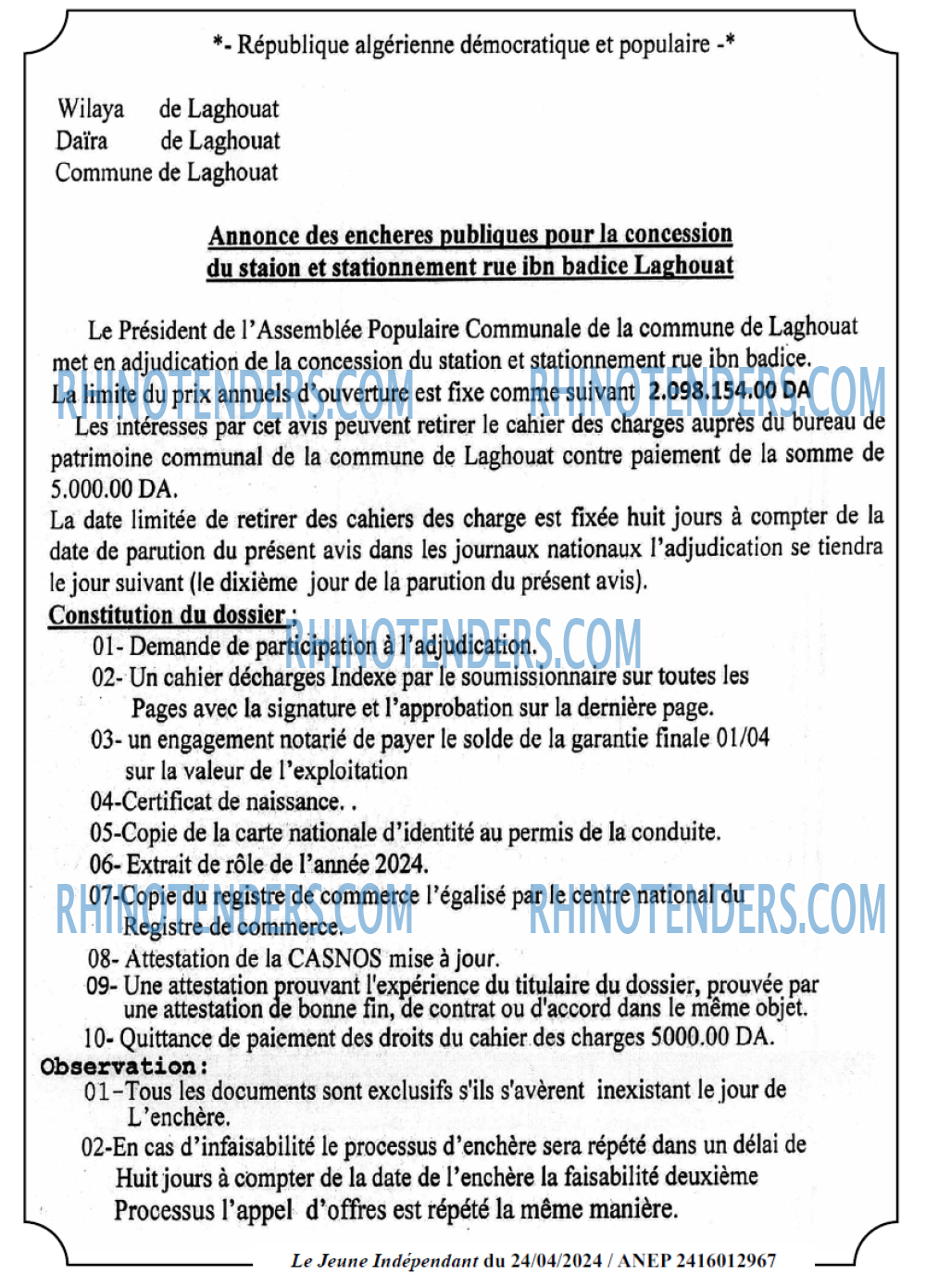 Le jeune indépendant