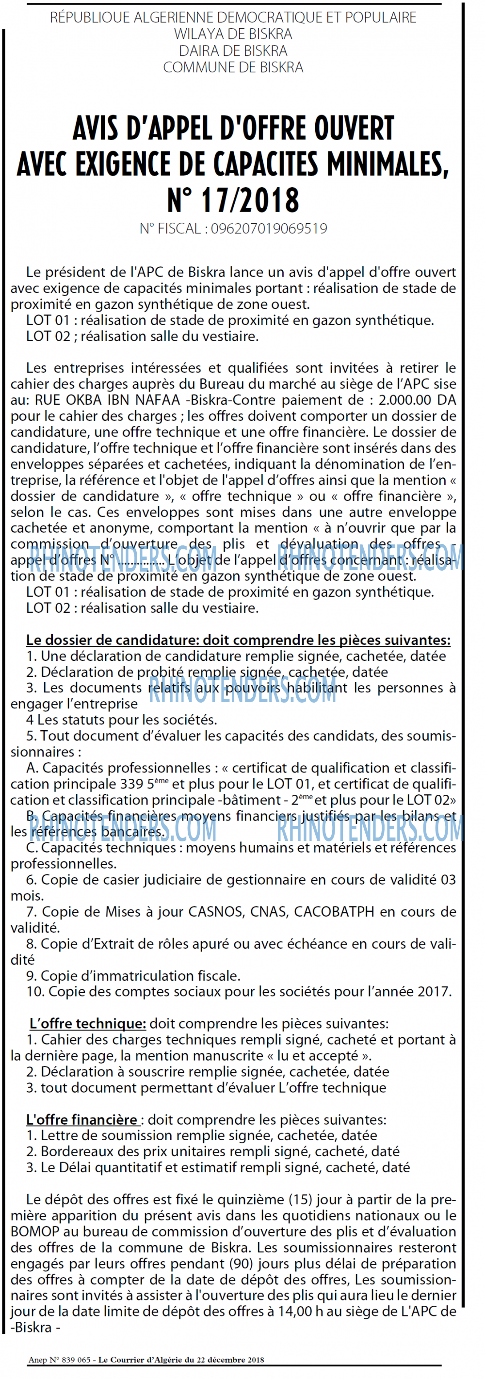 Le Courrier d'Algerie