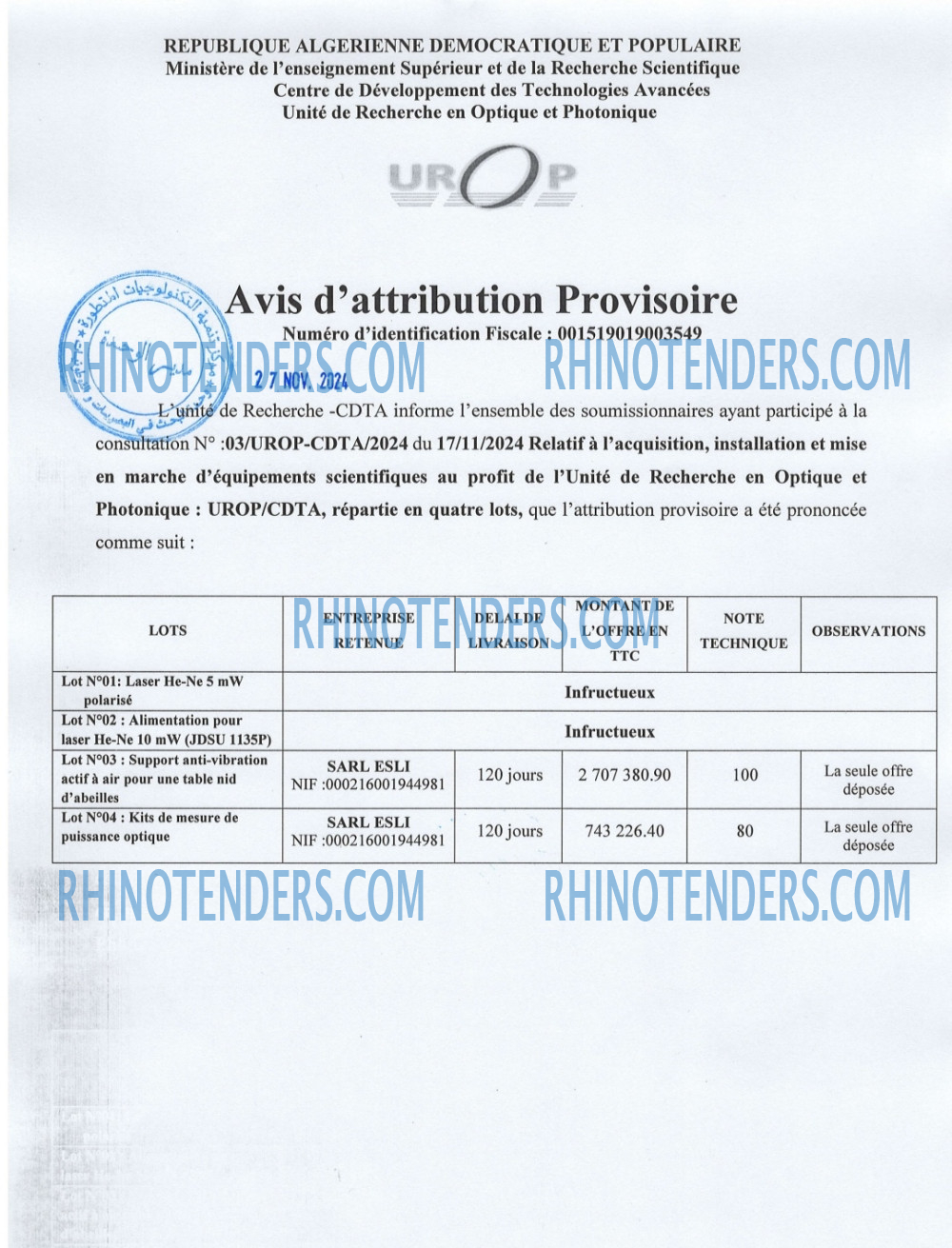 Rhinotenders