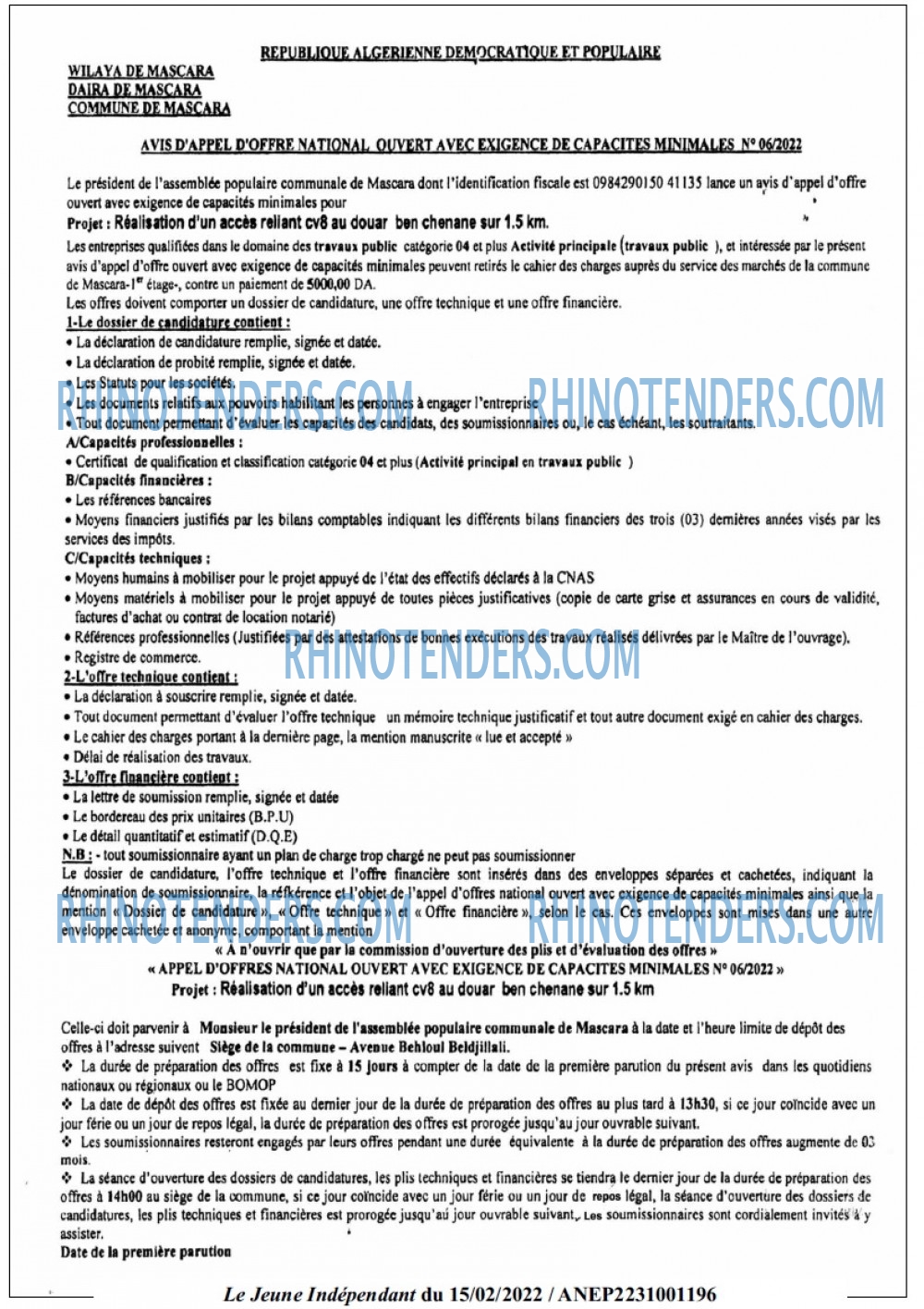 Jeune Independant