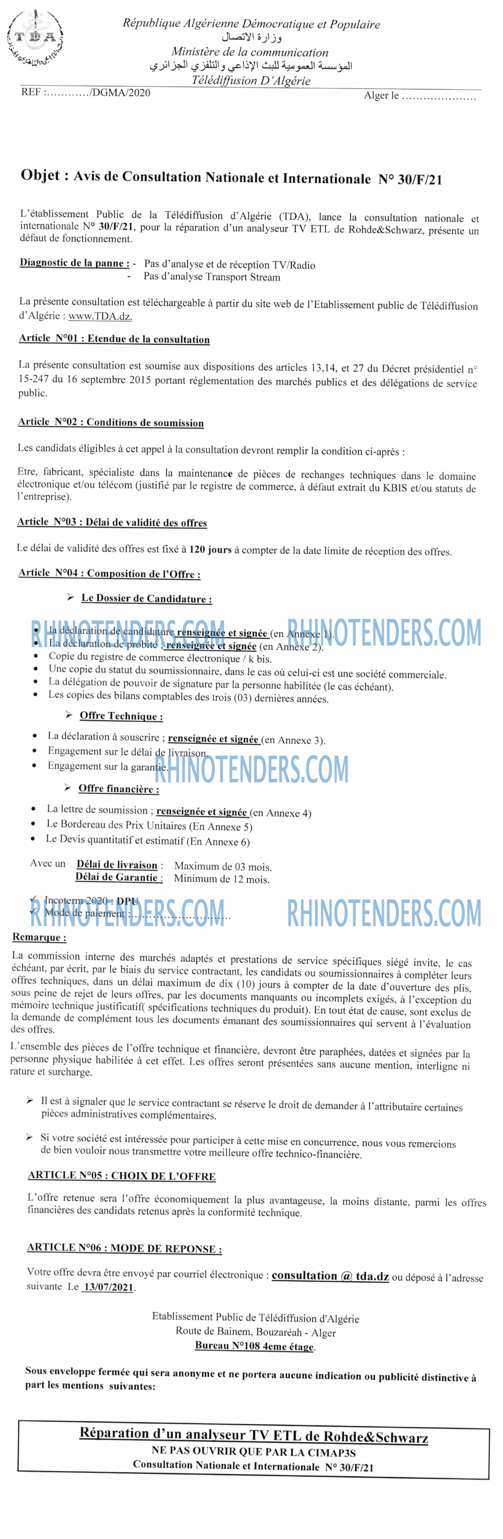 Rhinotenders