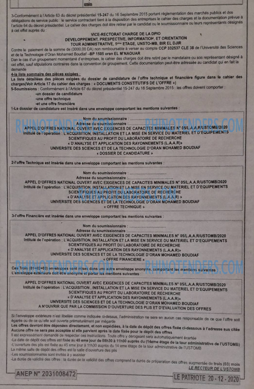 LE PATRIOTE