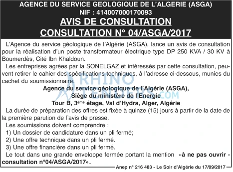 LE SOIR D'ALGERIE