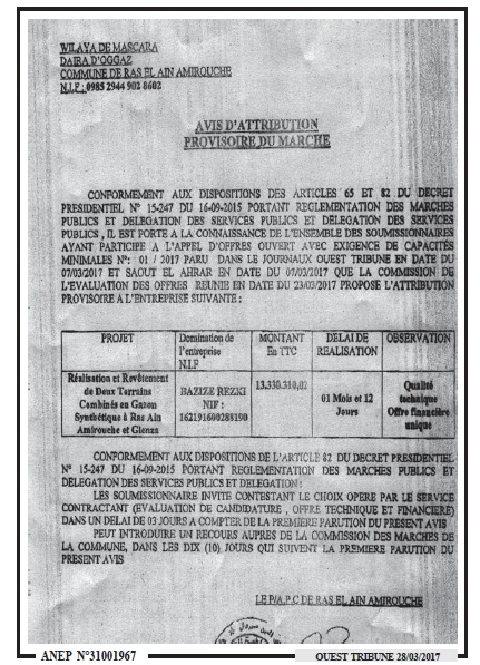 ouest TRIBUNE