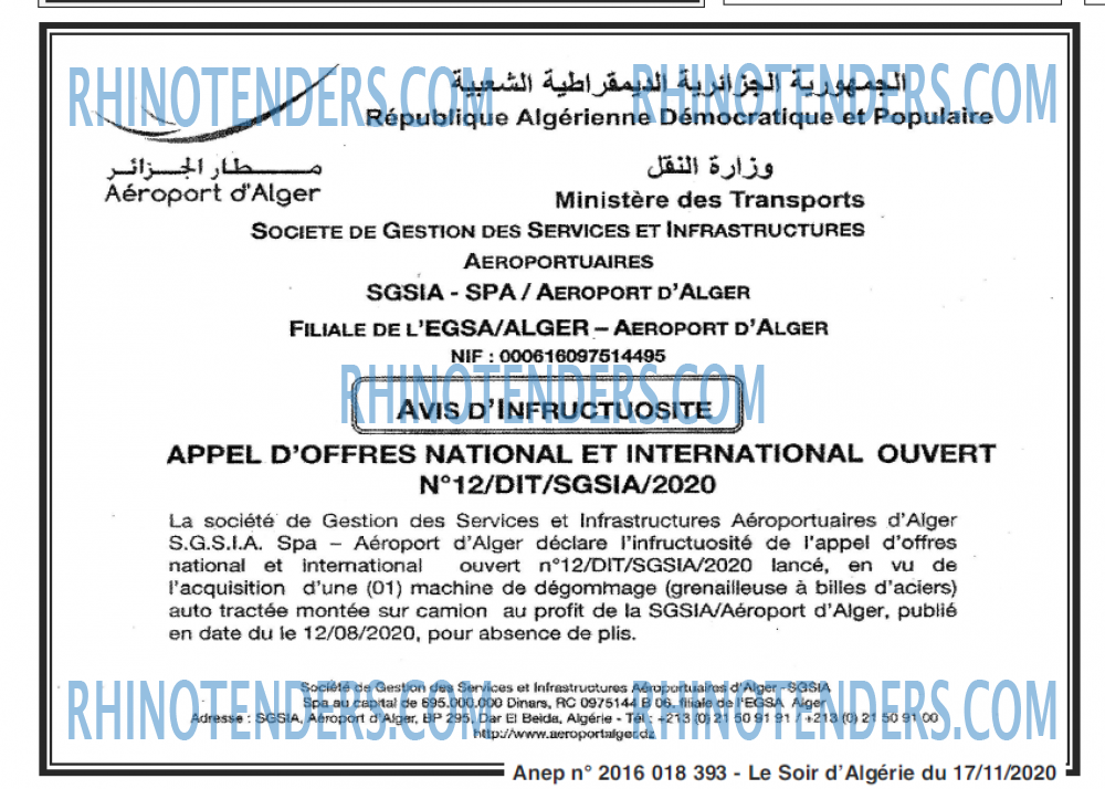 LE SOIR D'ALGERIE