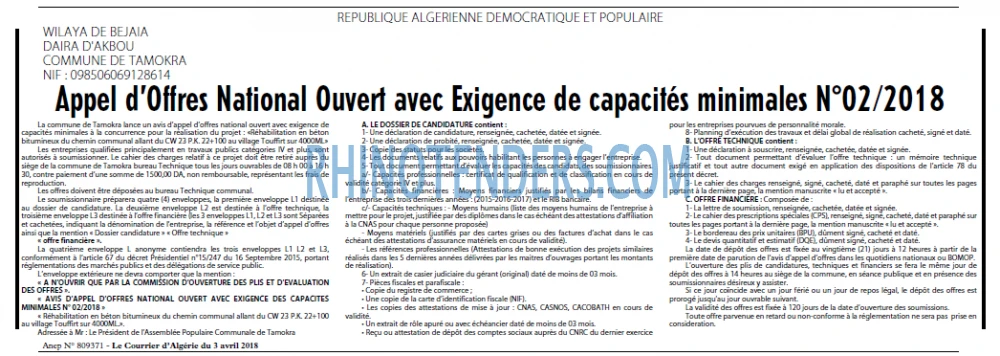 Le Courrier d'Algerie