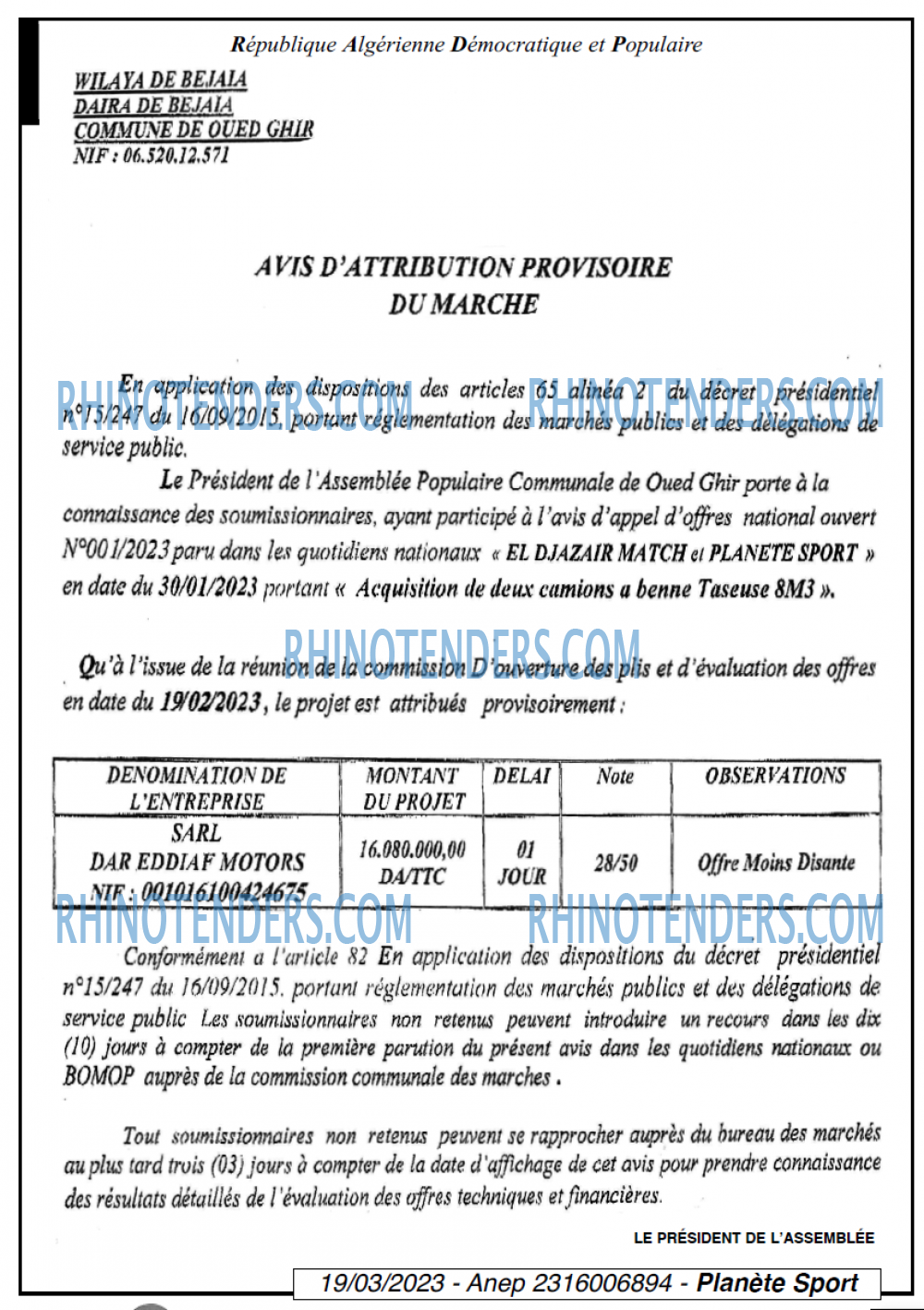 PLANETE SPORT