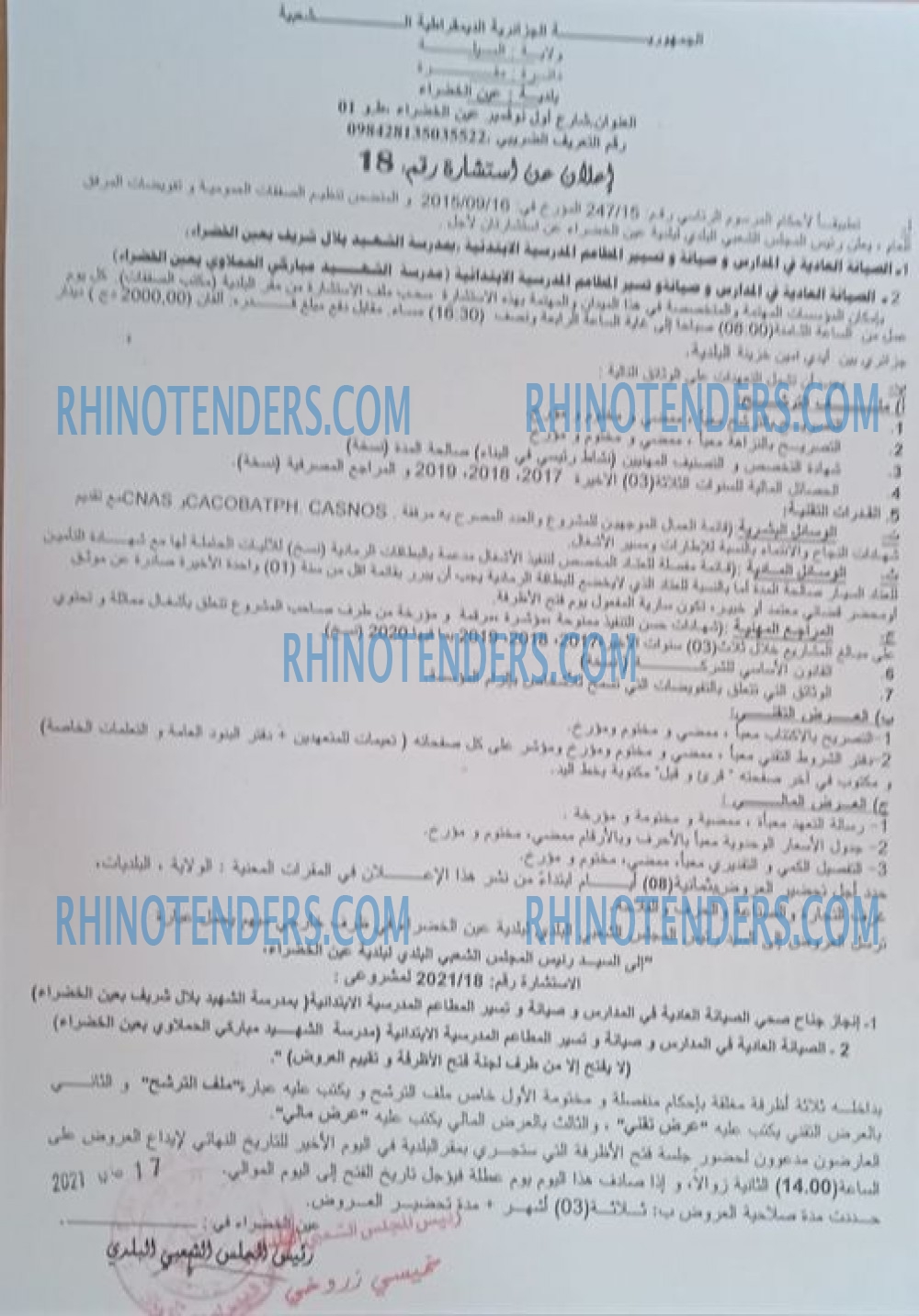 Rhinotenders
