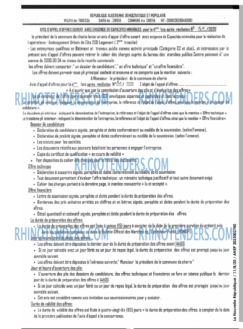 NOUVELLE REPUBLIQUE