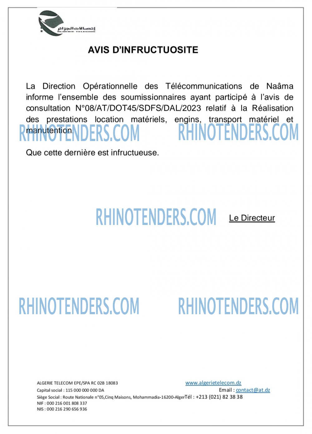 Rhinotenders