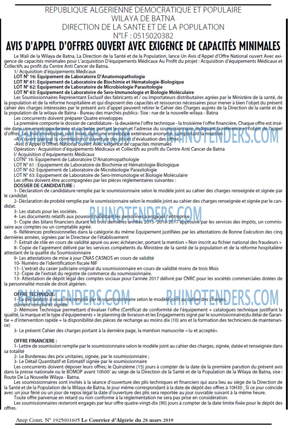 Le Courrier d'Algerie