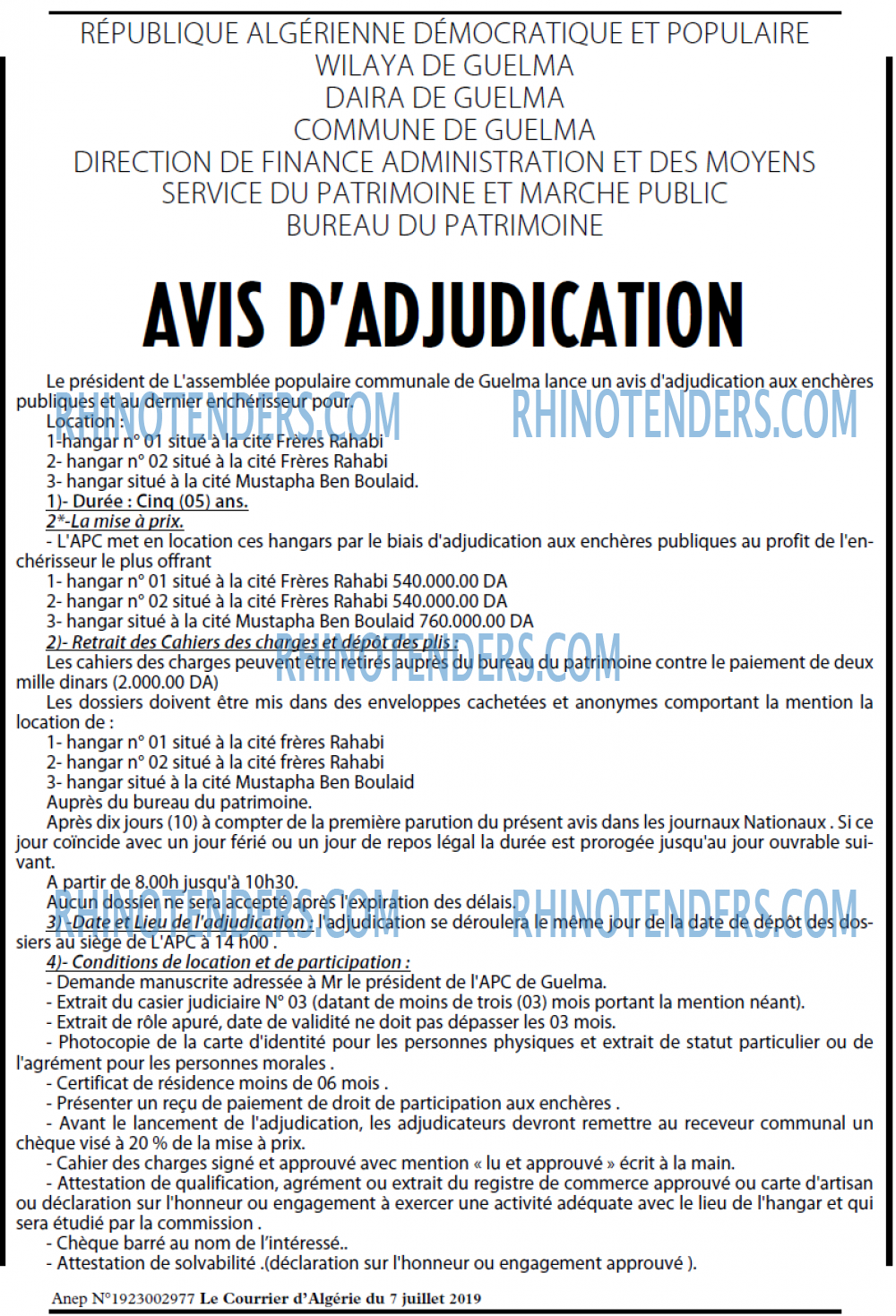 Le Courrier d'Algerie