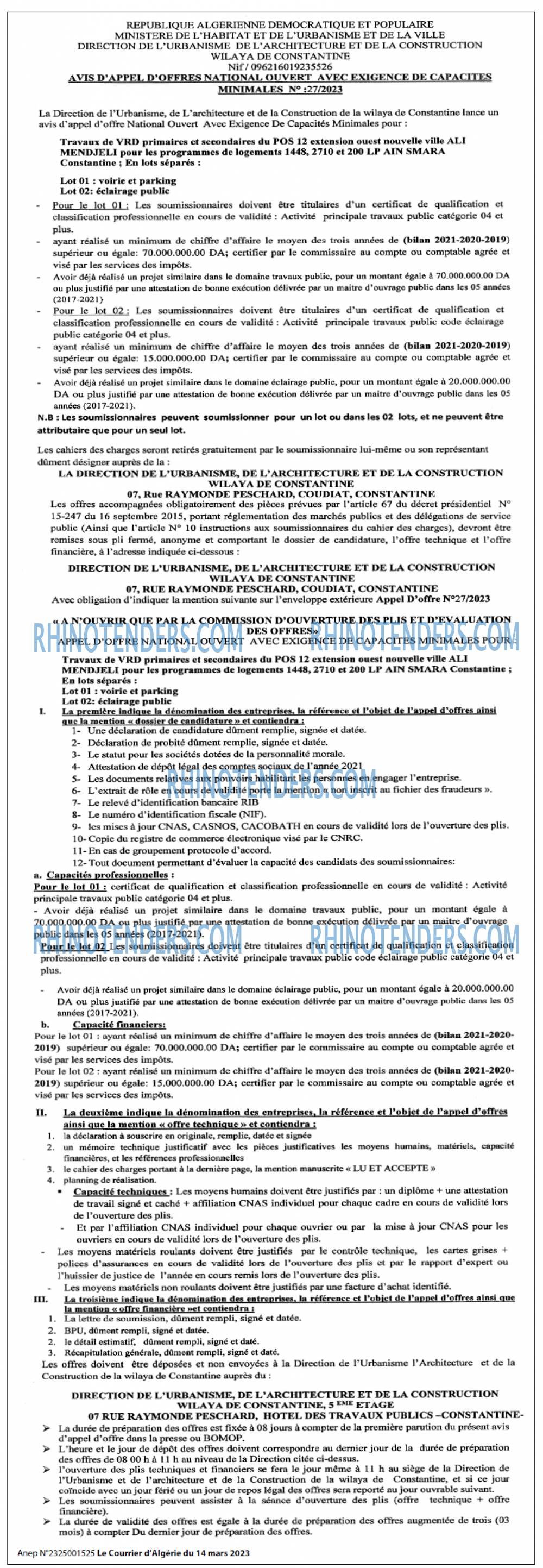 Le Courrier d'Algerie