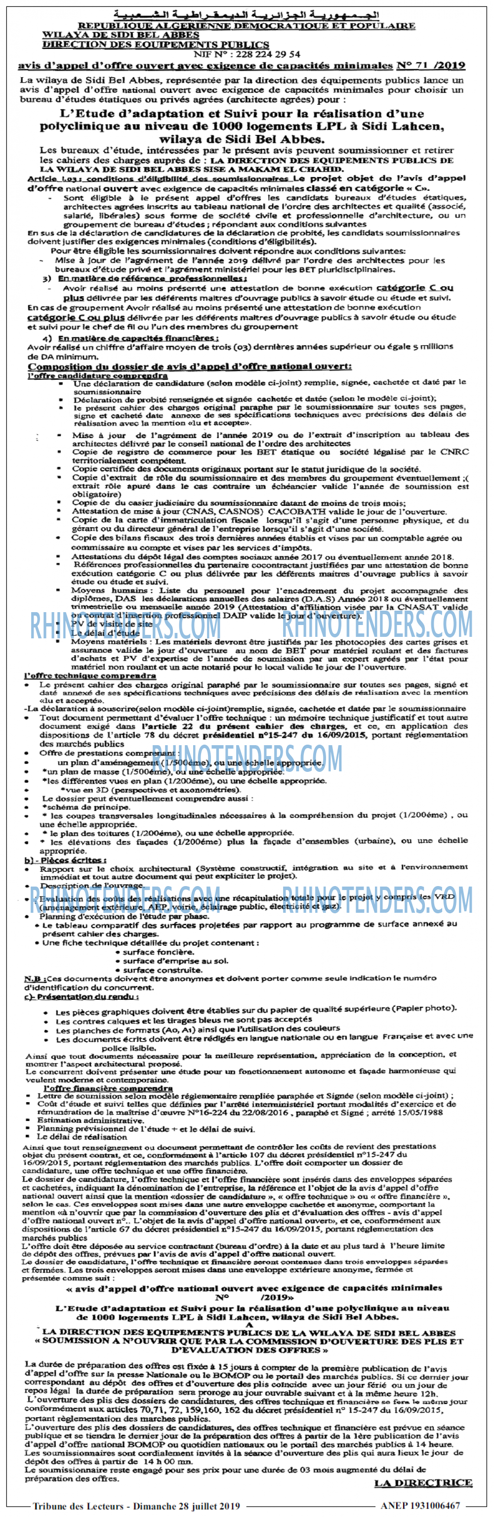 TRIBUNE DES LECTEURS
