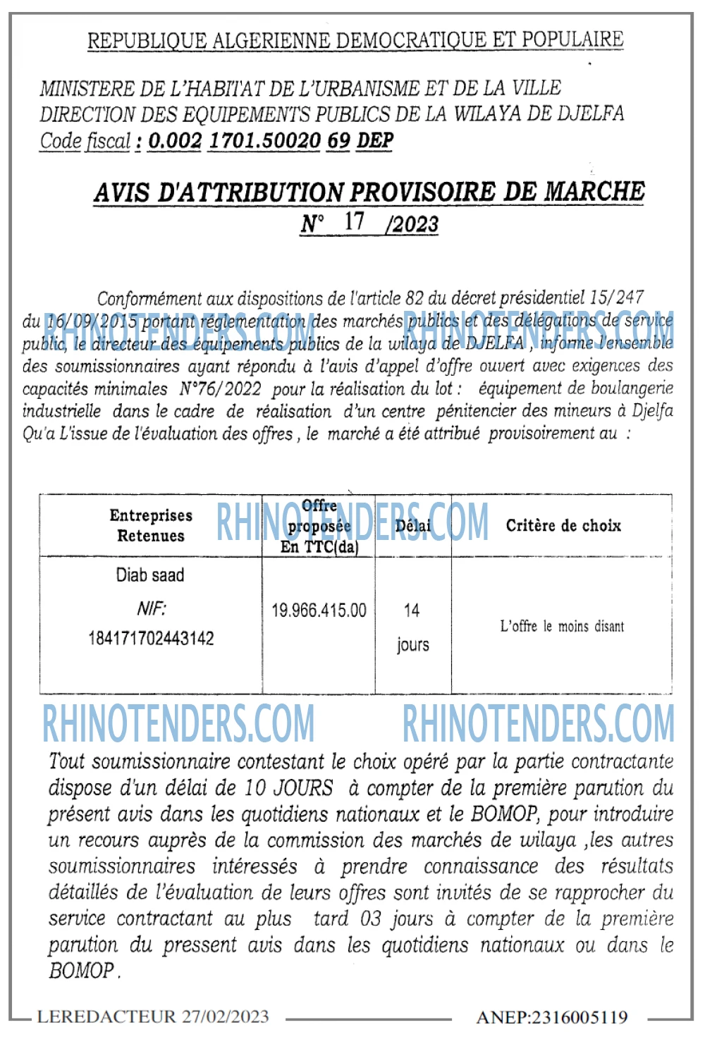 LE REDACTEUR