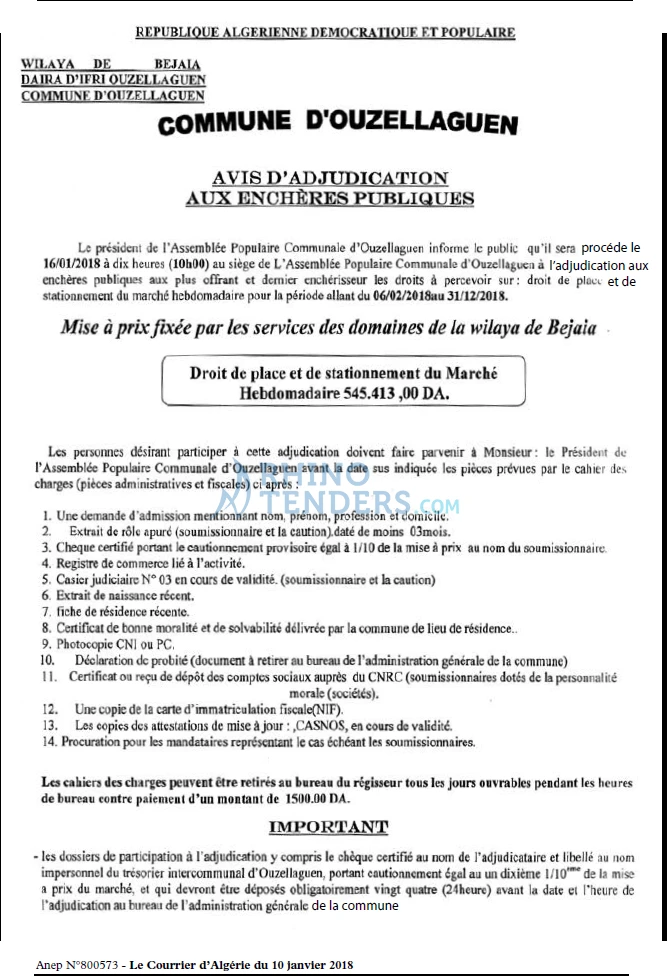 Le Courrier d'Algerie
