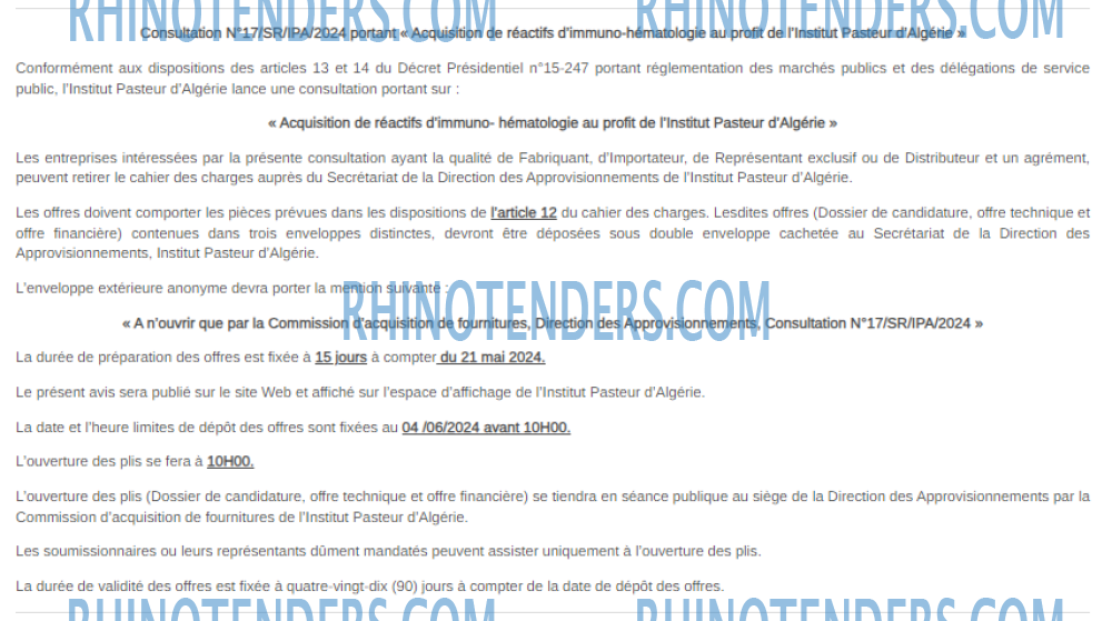 Rhinotenders