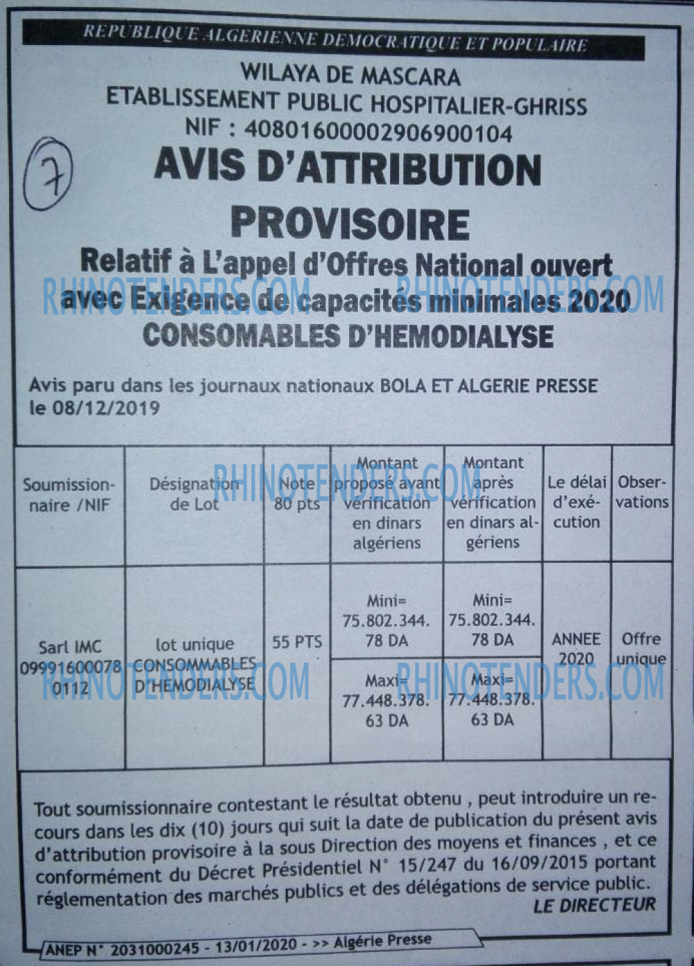 ALGERIE PRESSE