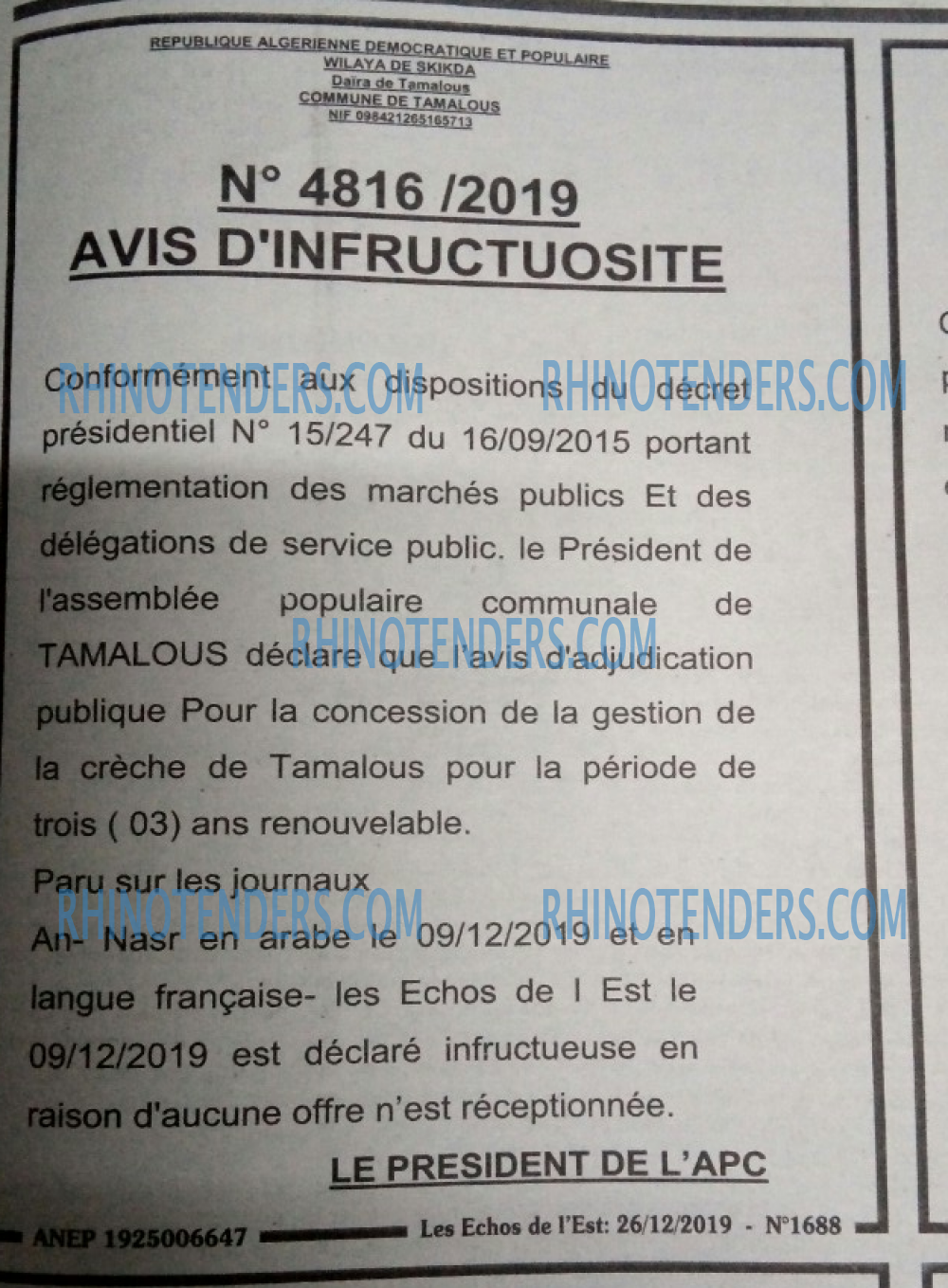 Les Echos de l'Est