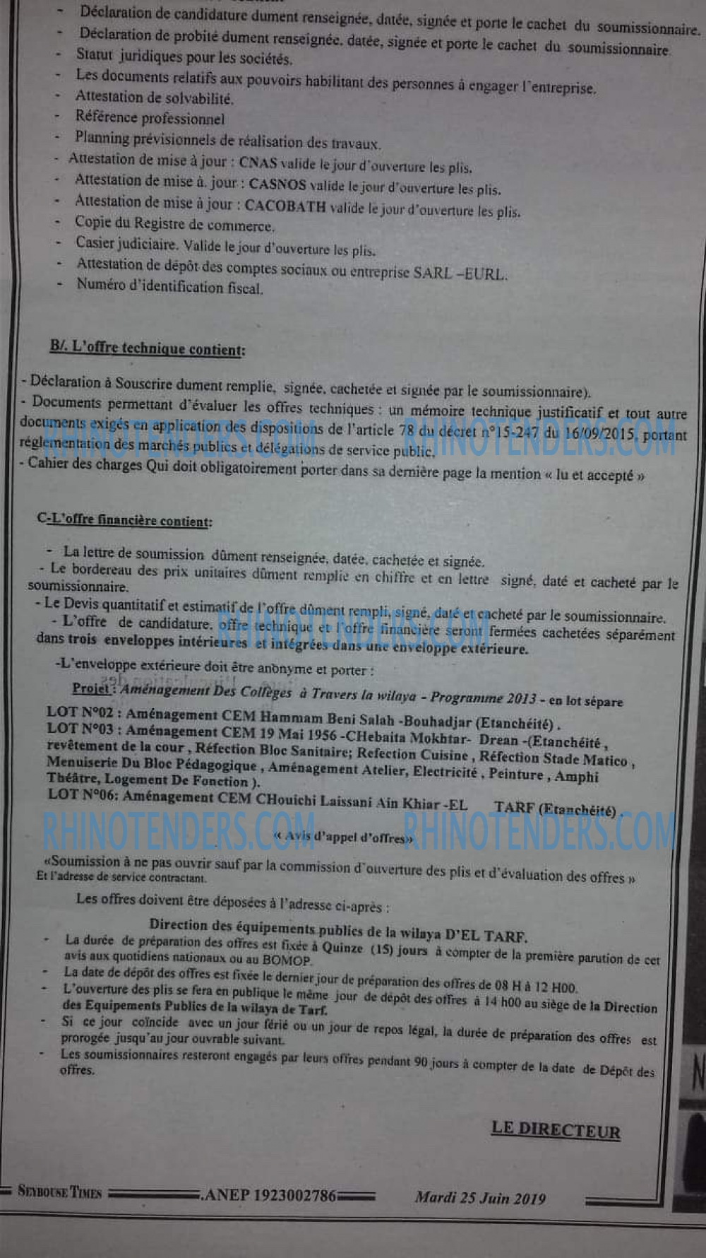 SEYBOUSSE TIMES