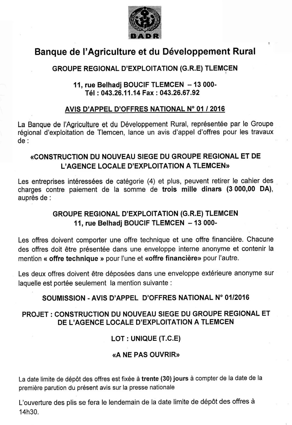 LE SOIR D'ALGERIE