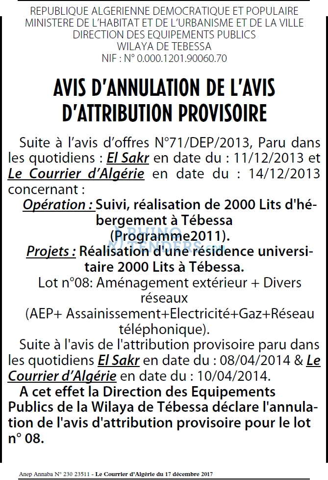 Le Courrier d'Algerie