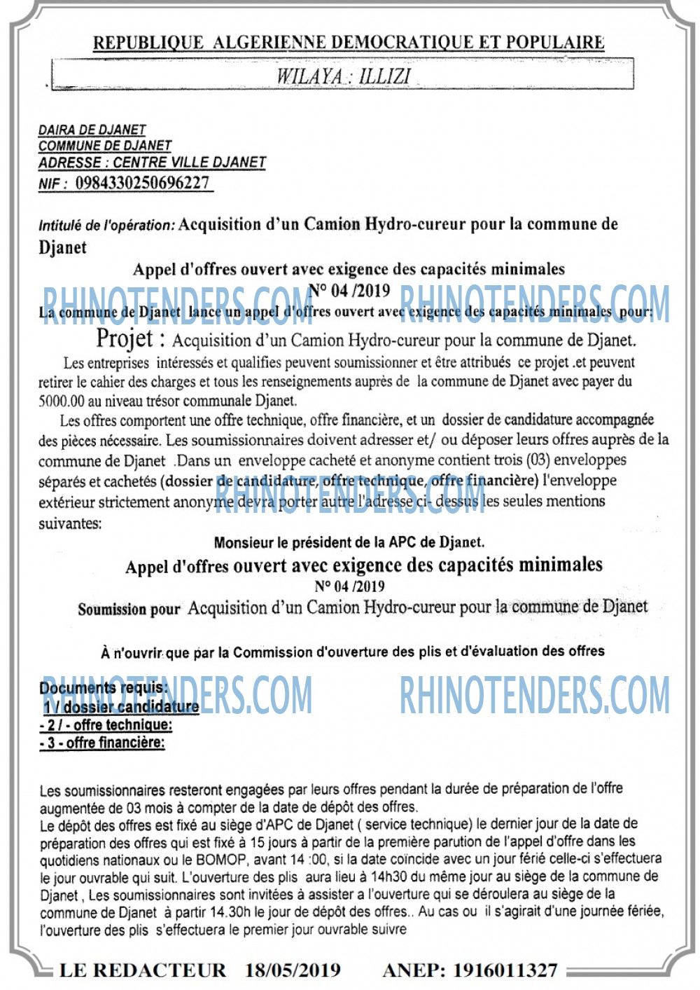 LE REDACTEUR