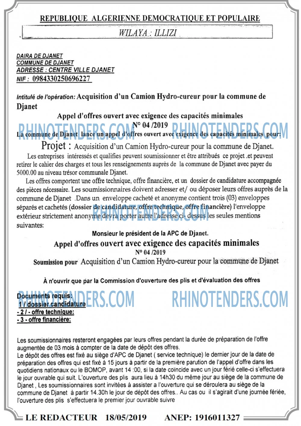 LE REDACTEUR