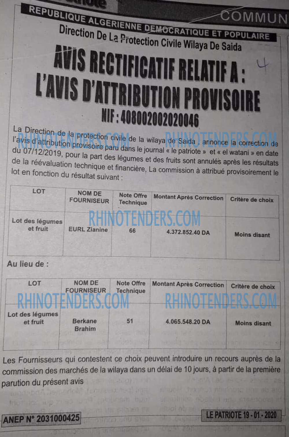 LE PATRIOTE