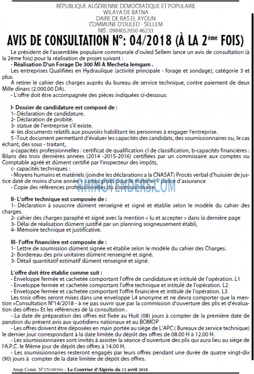 Le Courrier d'Algerie