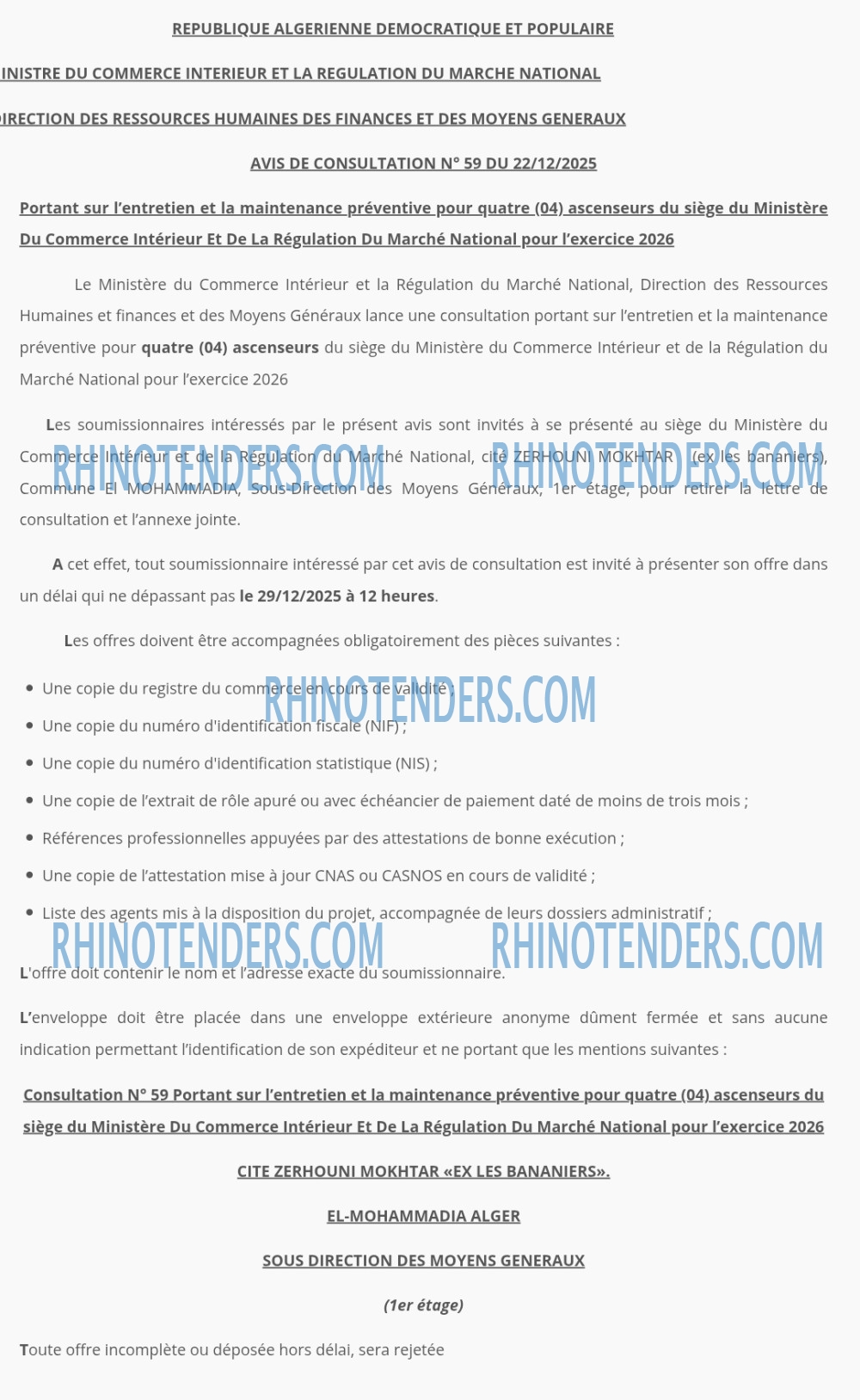 Rhinotenders
