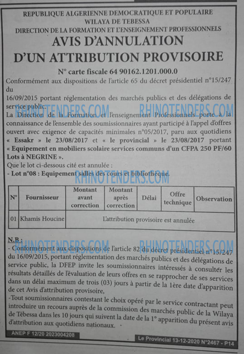 LE PROVINCIAL