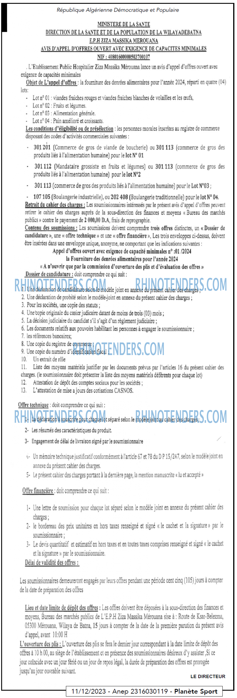 Rhinotenders