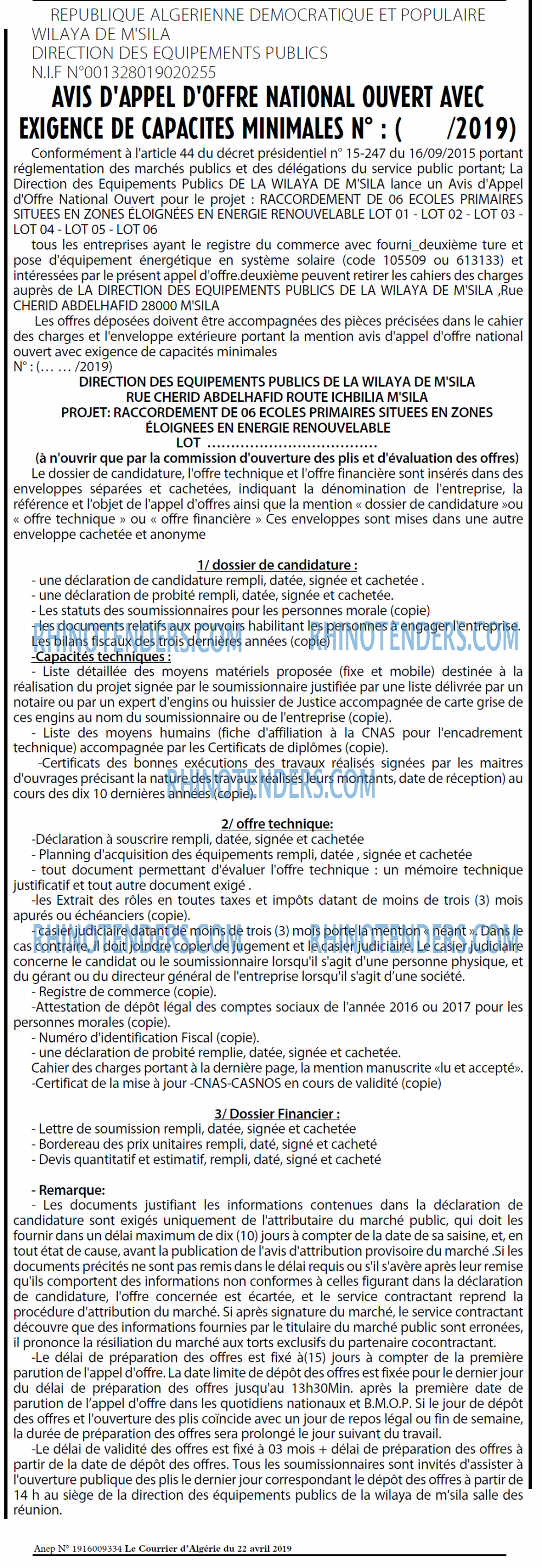 Le Courrier d'Algerie