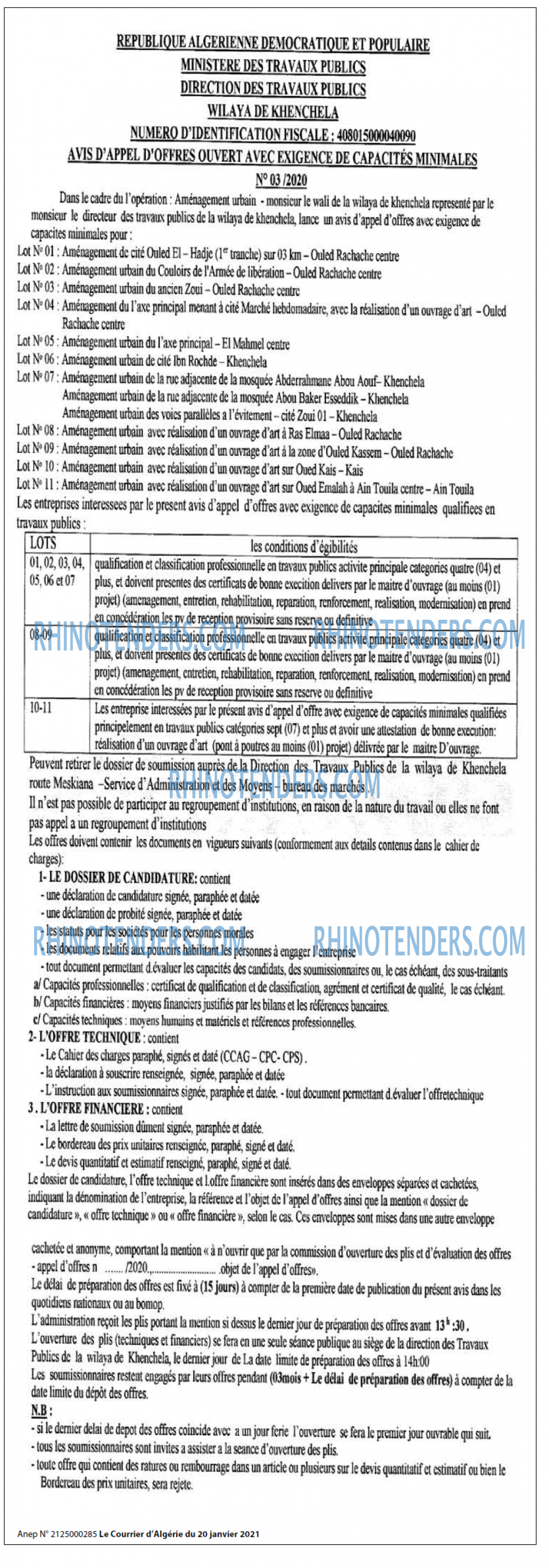 Le Courrier d'Algerie