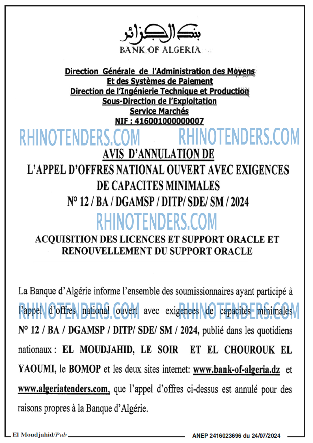 Banque d'Algérie