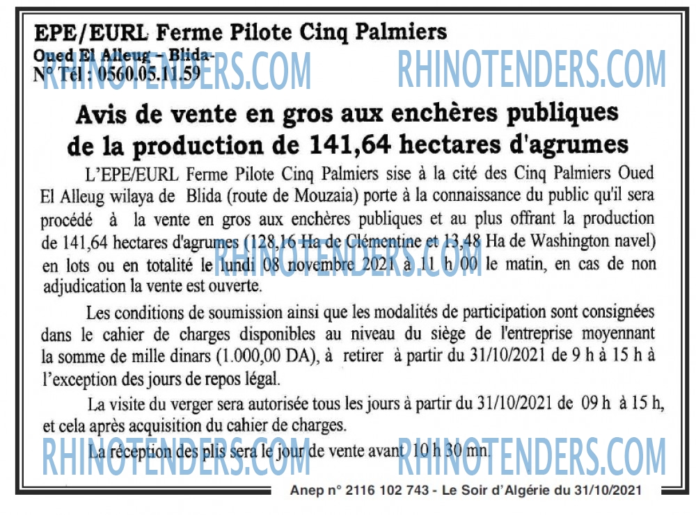 LE SOIR D'ALGERIE