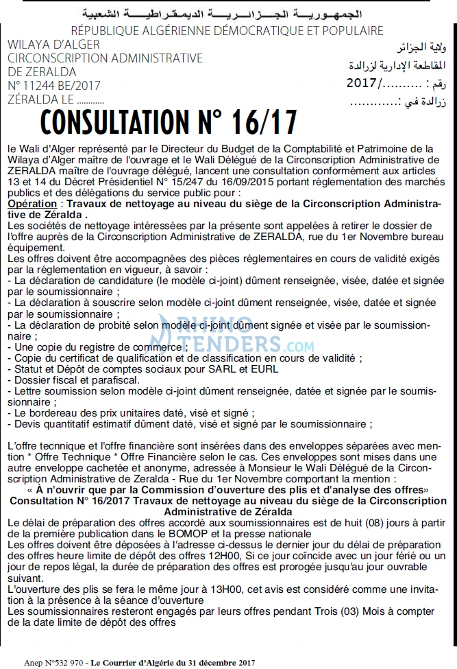 Le Courrier d'Algerie