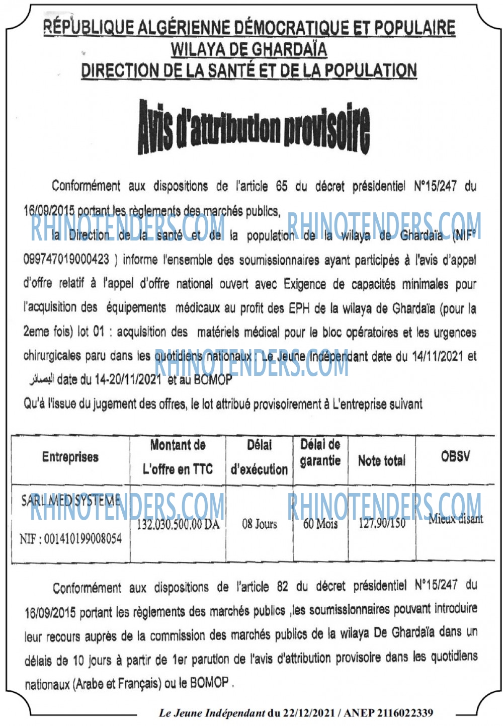 Le jeune indépendant