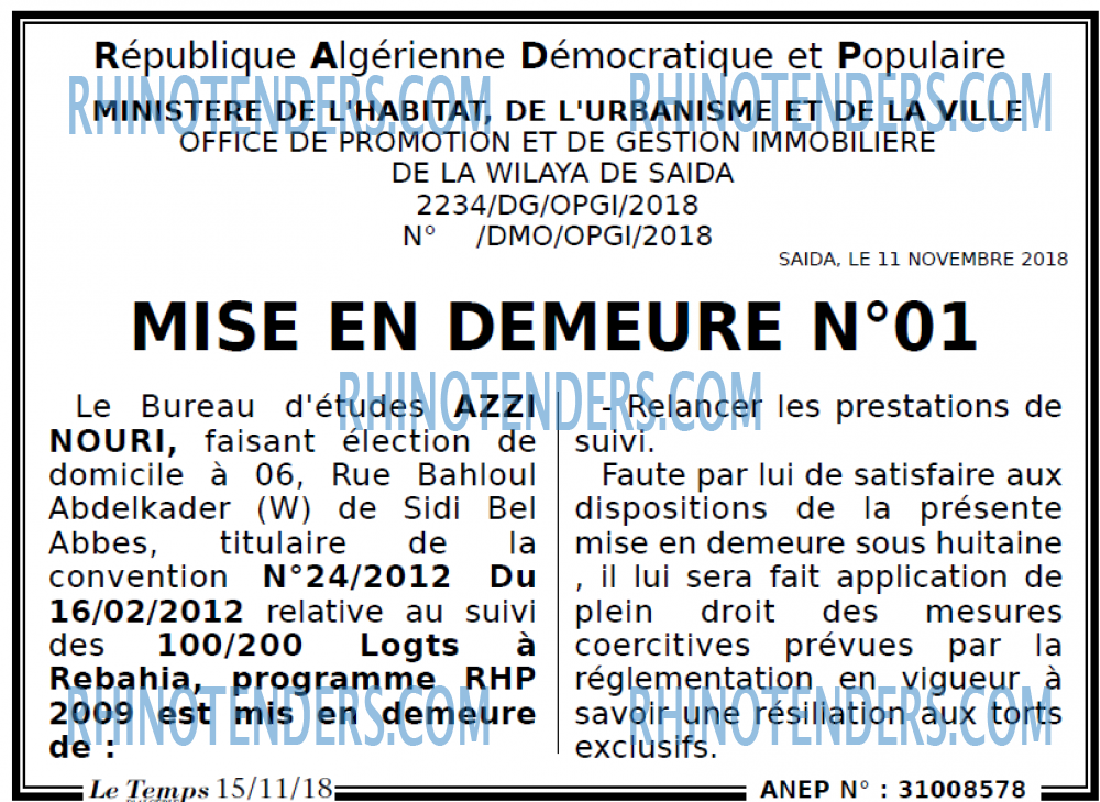 LE TEMPS