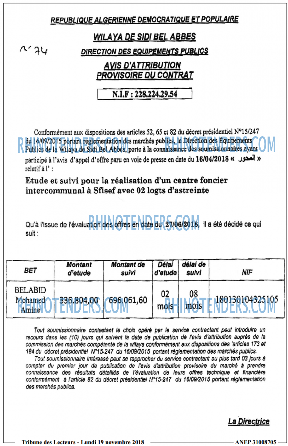 TRIBUNE DES LECTEURS