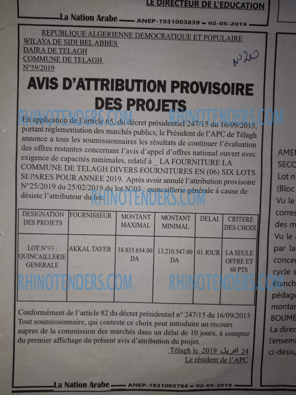 LA NATION ARABE