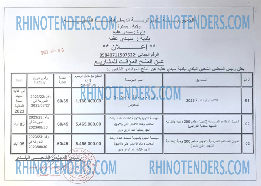 Rhinotenders