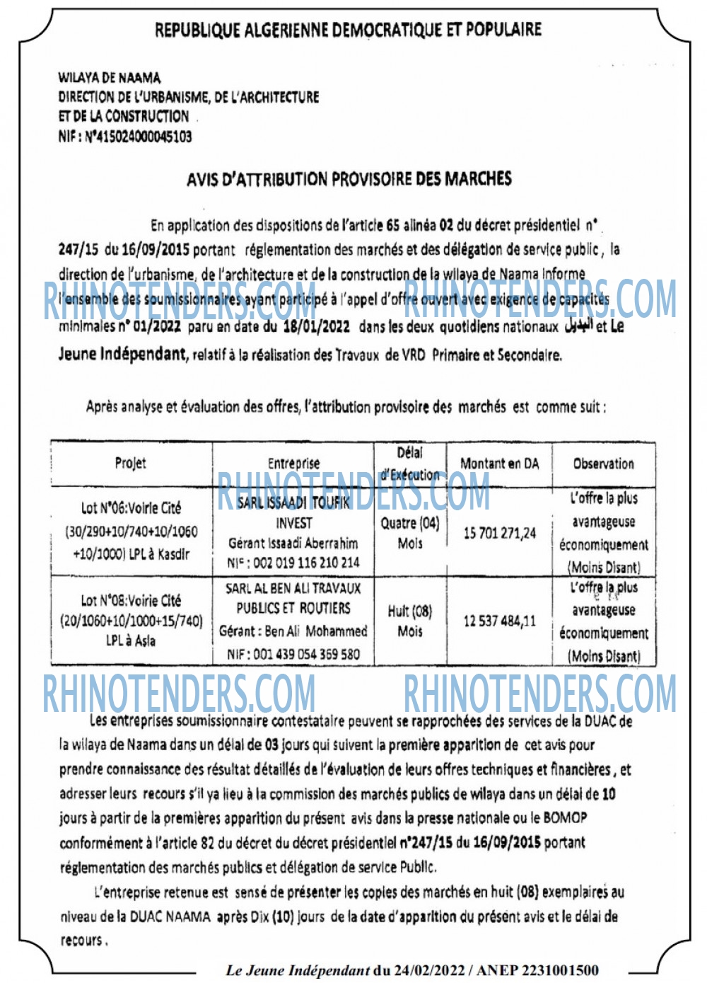 Jeune Independant