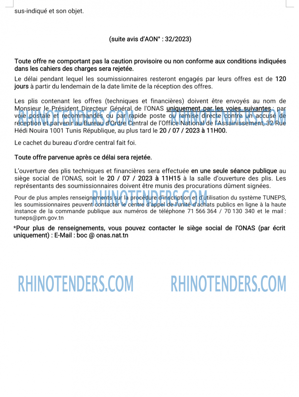 Rhinotenders