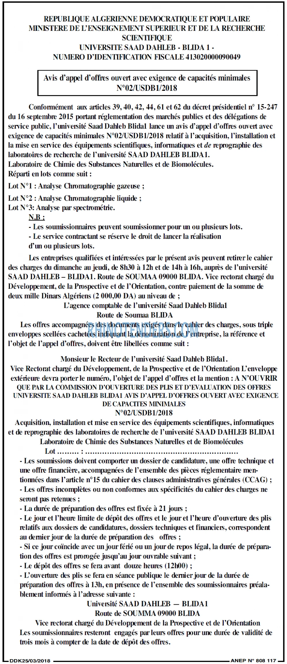 LA DEPECHE DE KABYLIE