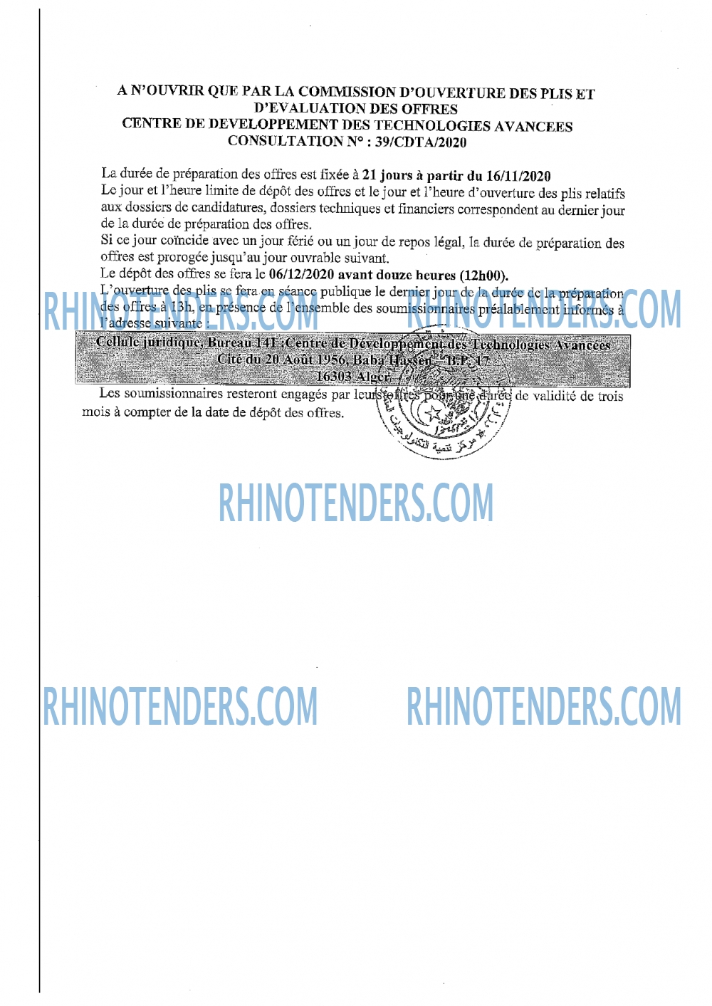 Rhinotenders