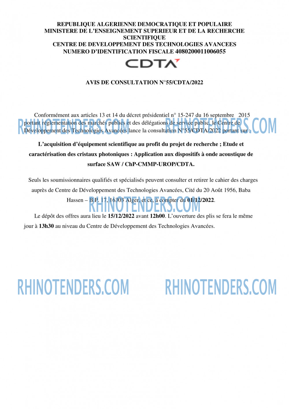 Rhinotenders